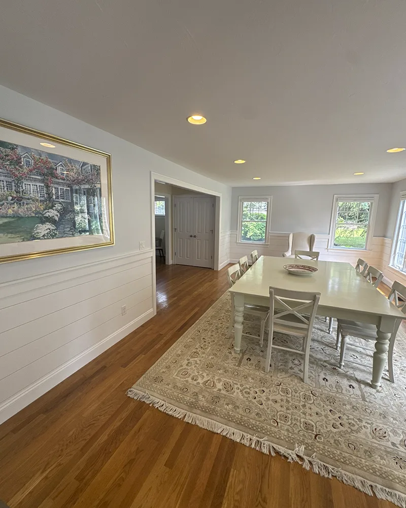 Cape Cod Living Room with Hardwood Floors - Natural Light